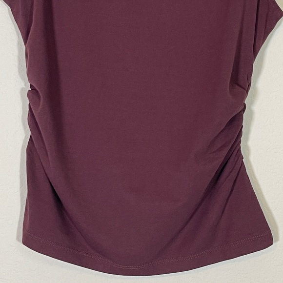Madewell NWT Cinched Crewneck Tank Size Small in Dark Fig - Picture 7 of 11